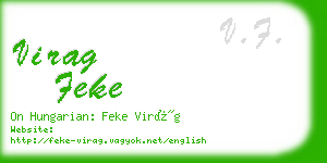virag feke business card